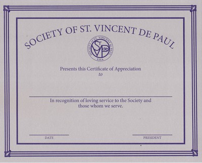 Foil Presentation Certificate